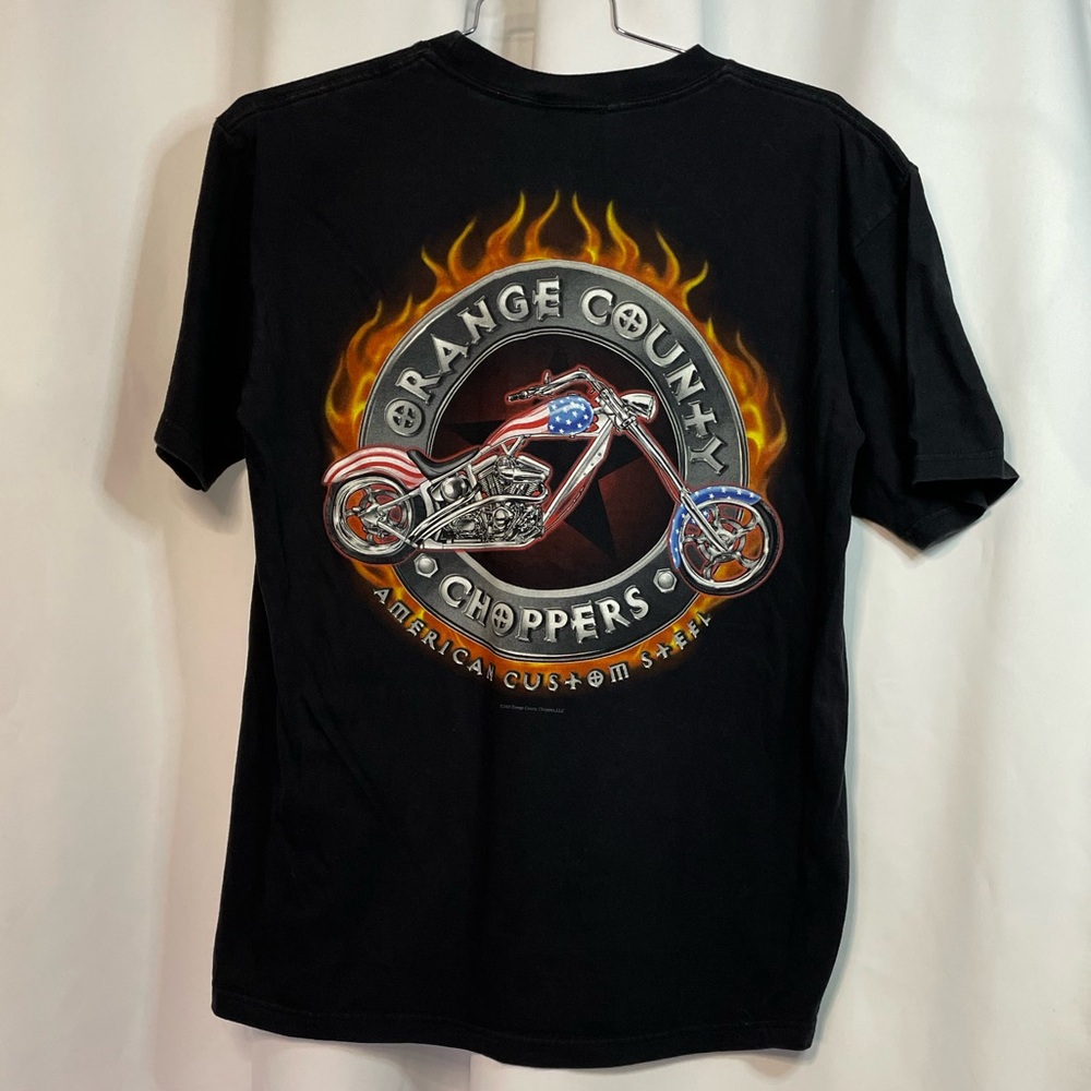VTG 2003 Orange County Choppers black graphic biker tee sz L